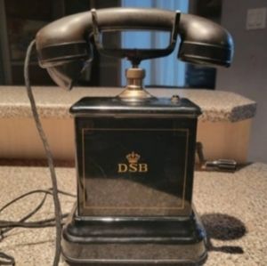 Antique Kristian Kirks hand crank telephone
